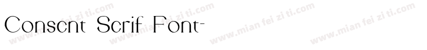Consent Serif Font字体转换